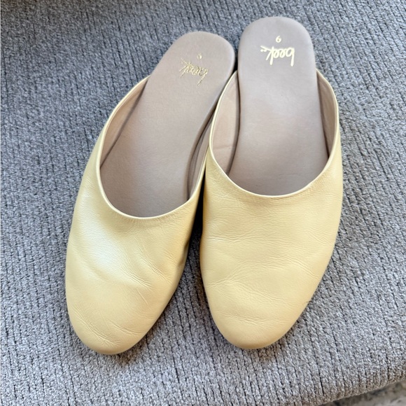 BEEK Phoebe Ballet Mule GLOW.Beautiful creamy soft.yellow.Size 9 Leather uppers. - Picture 1 of 16